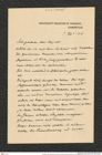 Nachlass Franz Steindachner, Brief von Hans Friedrich Gadow an Franz Steindachner (07.02.1910), Inv.Nr. 148.05, Seite 1